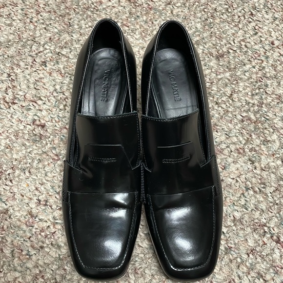 New Vic Matie silver open block heel loafers - Picture 2 of 10